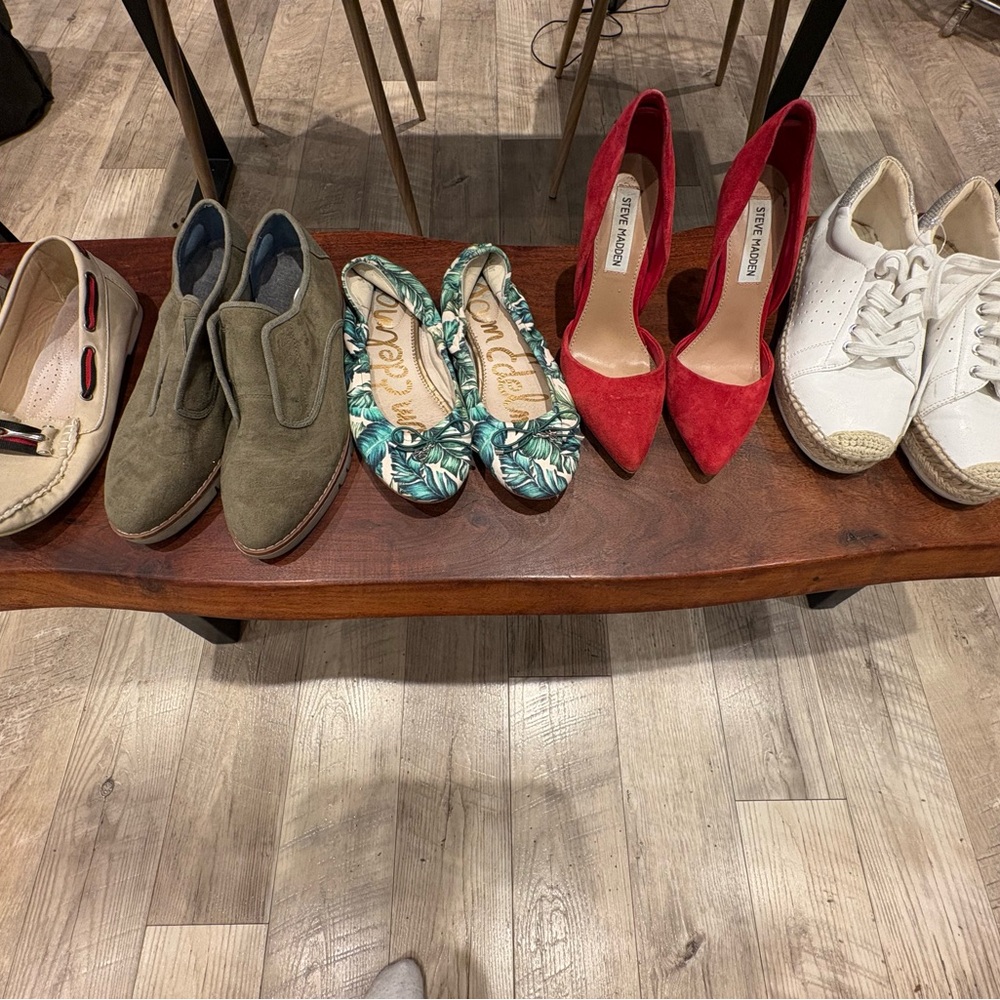5 pair of shoes